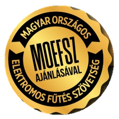 MOEFSZ – Magyar Országos Elektromos Fűtés Szövetség ajánlásával