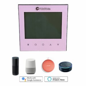 wifi üveg termosztat pink