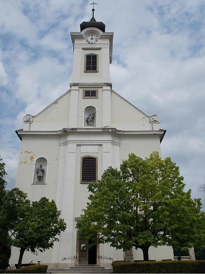 800px St. John Of Nepomuk Church. Monument ID 6931. Baroque. 1744 1751. Planned By Adam Medhammer And Gyorgy Medhammer.   Budaors. Templom Square 1 1