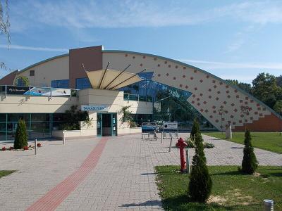 Tamasi Bath. Entrance.   Tamasi Tolna County Hungary 1